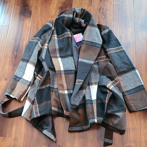 🎈Host Pick🎈 Plaid Turn Down Collar Wool Coat - Picture 8 of 13